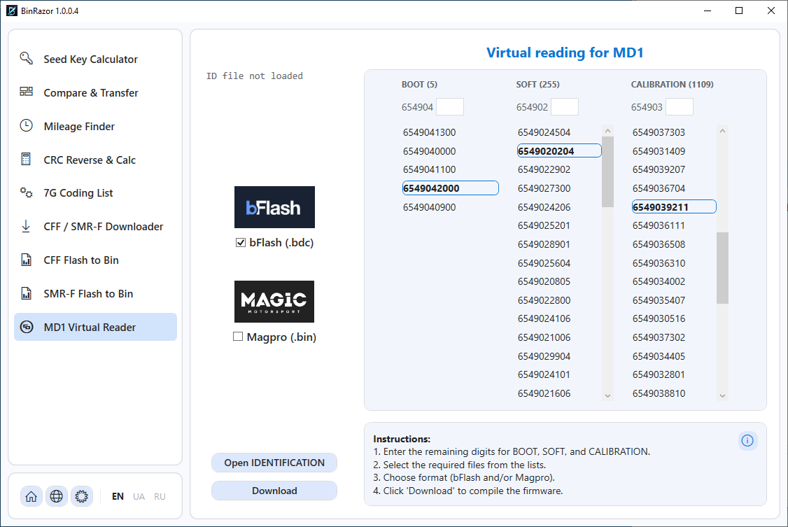 MD1 Virtual Reader